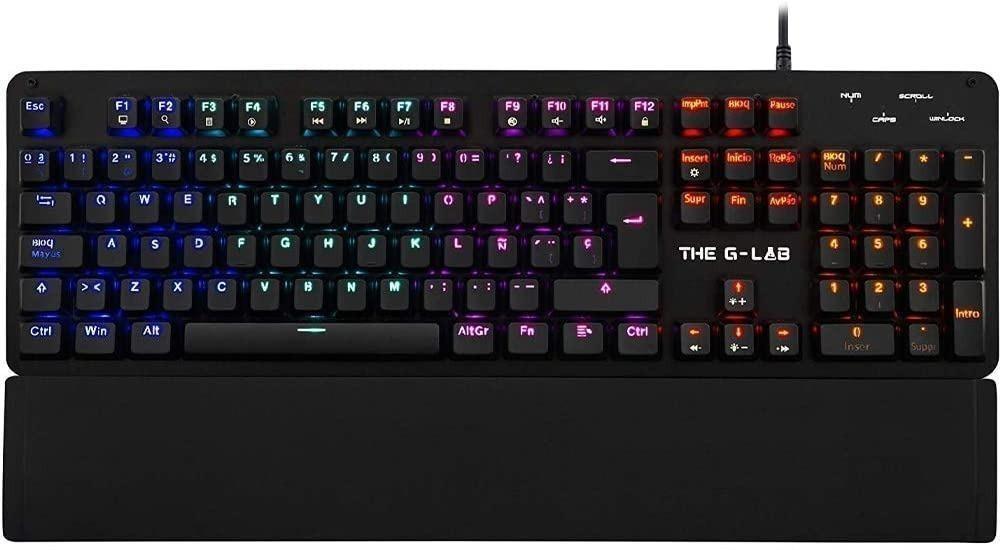 The G Lab Keyz Carbon E Mechanical Gaming Keyboard Qwerty Includes N Blue Keyboard Led Backlit Gaming Keyboard Anti Ghosting Total Keyboard Pc Ps4 Xbox One Black Electronics Computer Parts