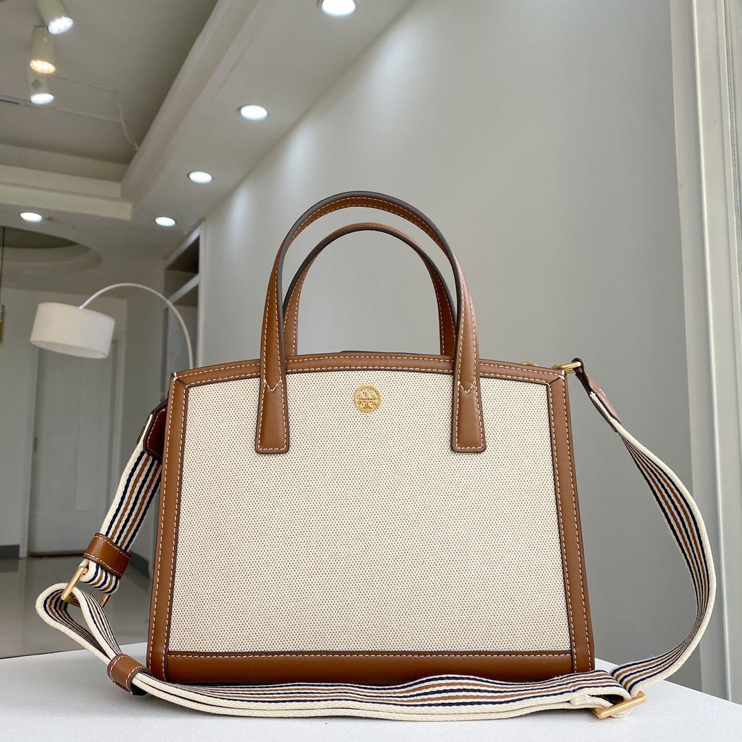 Tory burch deals canvas handbags