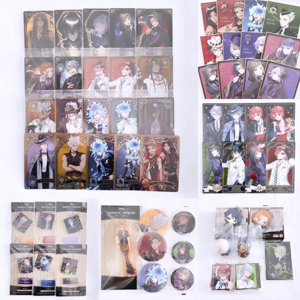  TWST Twisted Wonderland Merchandise Wafer Cards Metal Cards Shikishi 