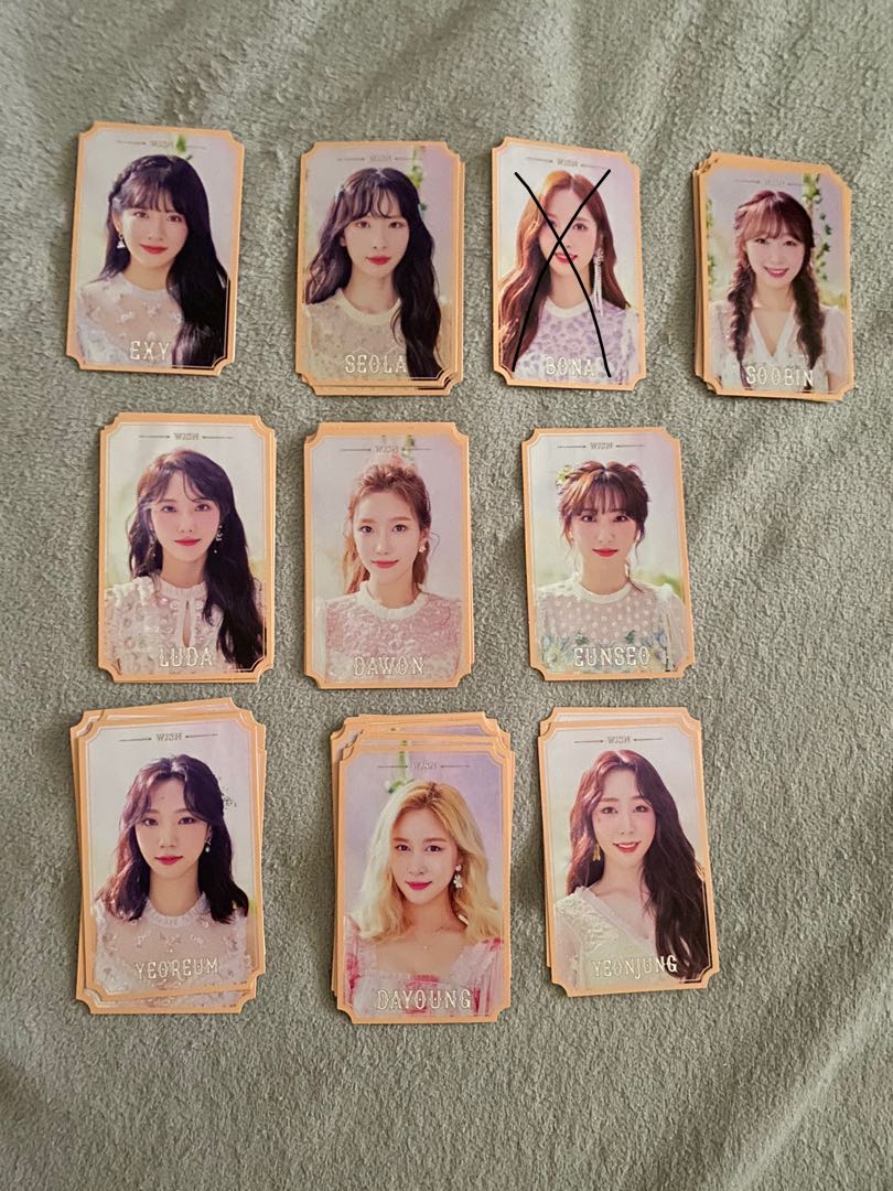 WJSN NEVERLAND BUTTERFLY PHOTOCARD LYRICS CARD, Hobbies & Toys