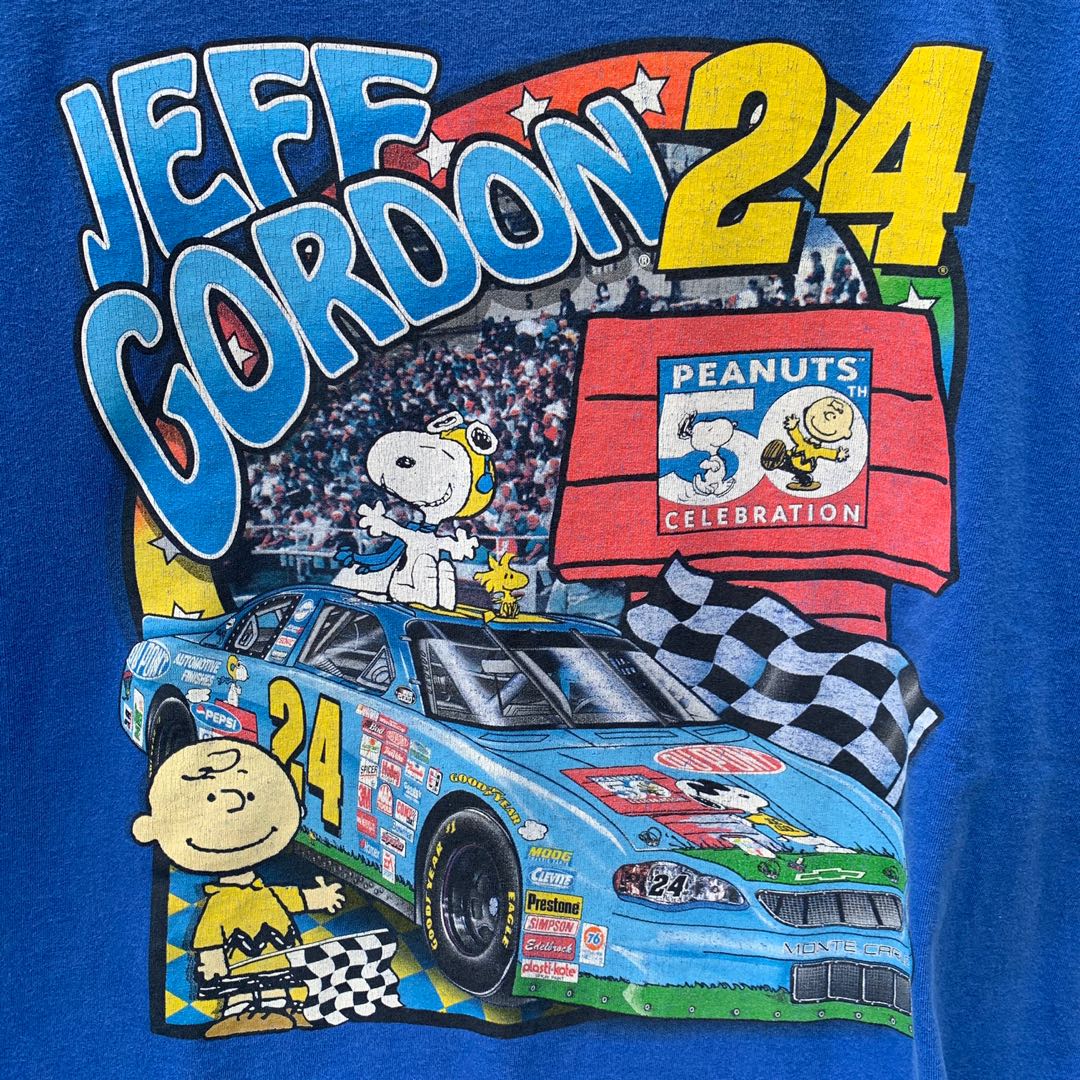 00 Nascar 24 Jeff Gordon X Peanuts 50th Celebration Men S Fashion Clothes Tops On Carousell