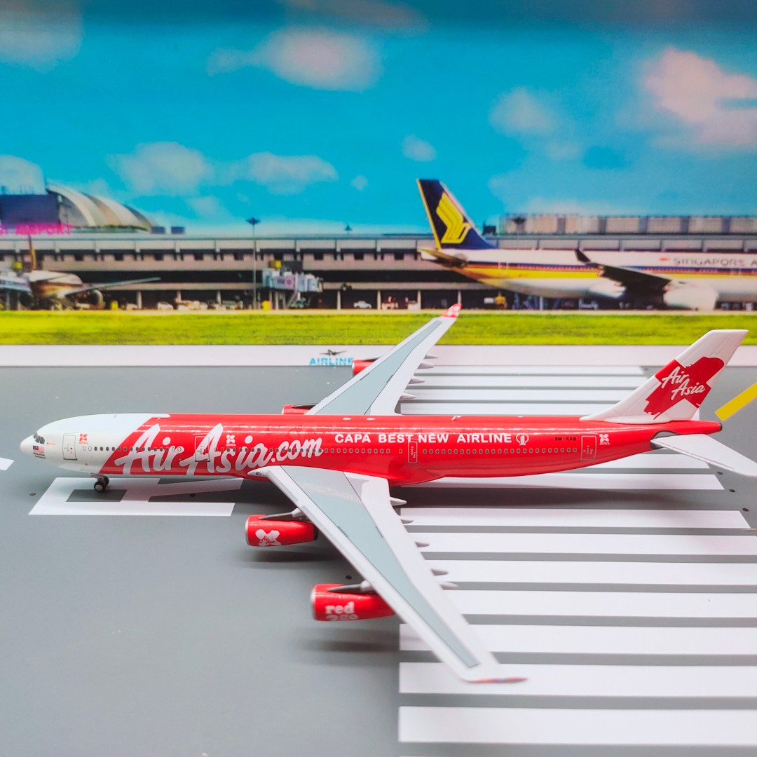 1:400 A340-300 Air Asia X, Hobbies & Toys, Toys & Games on 
