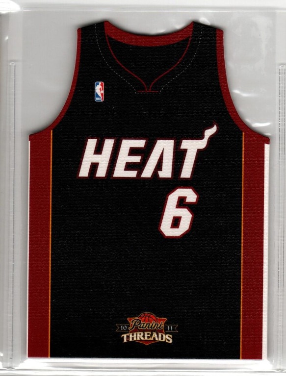 2009 Panini Threads LeBron James Away Jersey Die Cut #7 - Legends Fan Shop