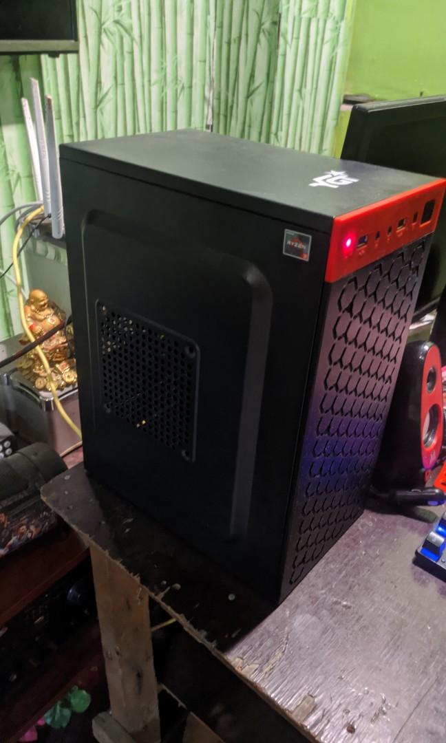 2nd Hand Mid-Gaming CPU ( 3 months used) (Category: Desktops) located in Pasig City. Submitted by chrispaulmir (Listing ID 1080413411, Image 2). Description: SELLING 2ND HAND CPU RUSH PLS BOUGHT ON 01/12/21 PRICE: 18,000 (Negotiable) (NO MONITOR/MOUSE/KEYBOARD INCLUDED) NEED LANG PO PAMBAYAD SA HOSPITAL BILLS/MEDICINES AT GATAS DIAPER NG BABY KO 😢😢 PM ME FOR INTEREST CPU SPECS Processor: Ryzen 3 3200G 3.2 Ghz Motherboard: Biostar A320MH SSD: Sa