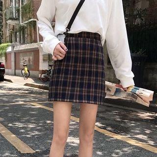格子餅乾裙