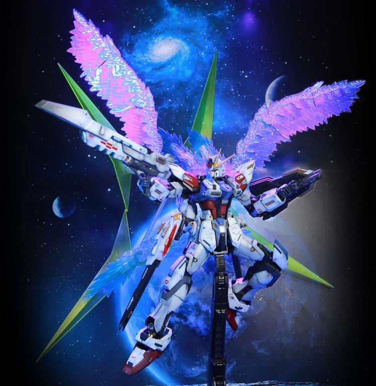 超急放 只此一隻 超霸氣 gundam 1 100 mg star build strike gundam 星創 突擊 天使高達 高質 金屬件 精細 上色完成品 1888手快有 多谷