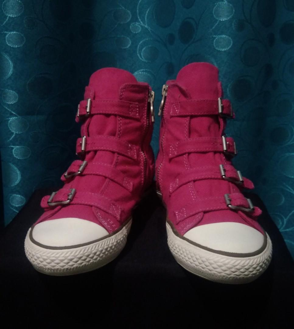 SALE ASH VIRGIN x PEDDER RED BUCKLE TRAINERS SNEAKERS Women s