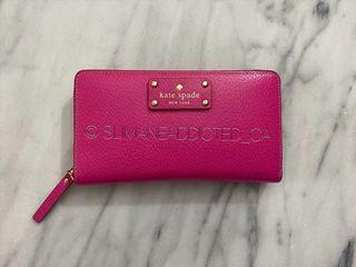 AUTHENTIC KATE SPADE Pink Long Wallet purse coin hand bag Tory AUTHENTIC KATE SPADE Pink Long Wallet purse coin hand bag Tory