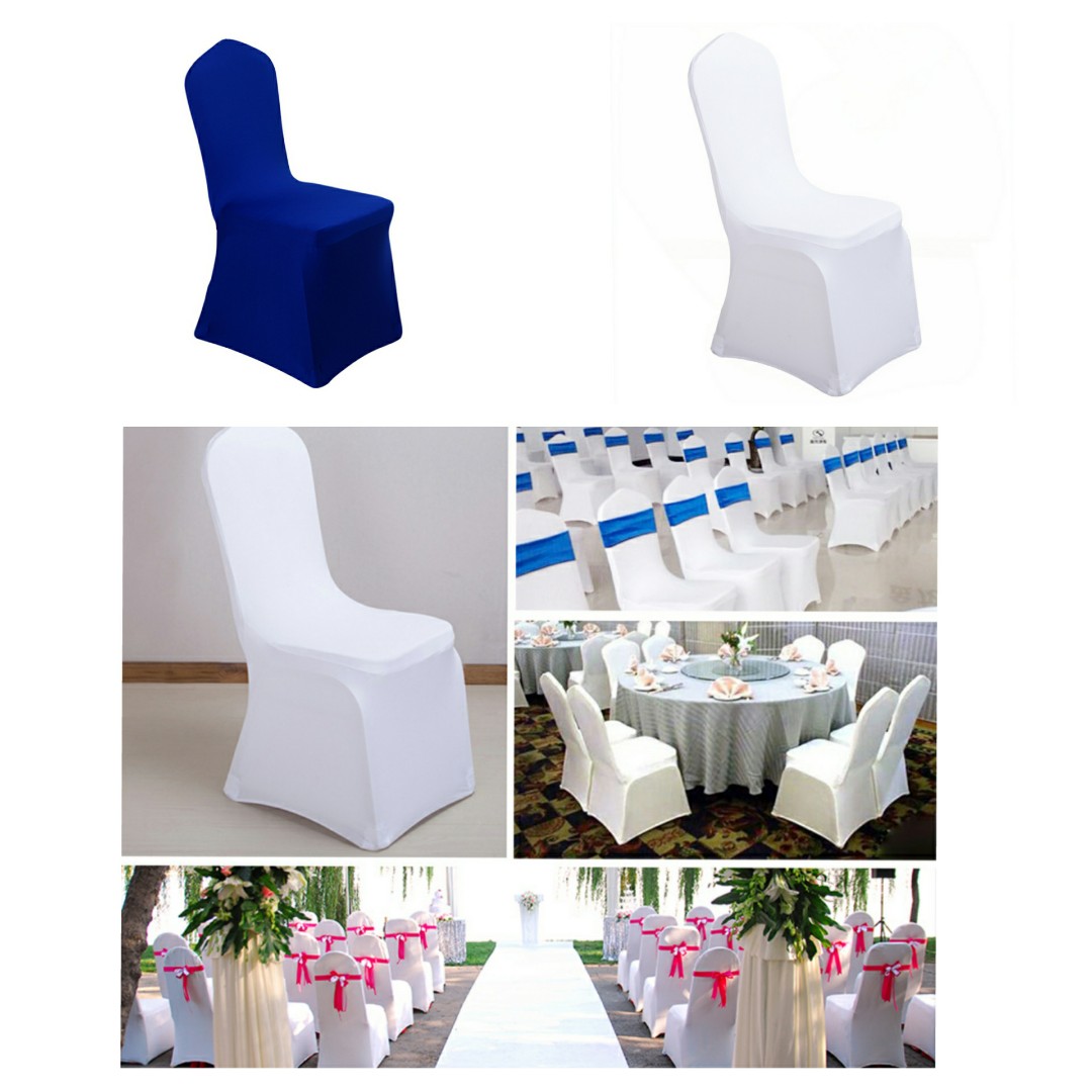 Cheap white chair online covers for sale