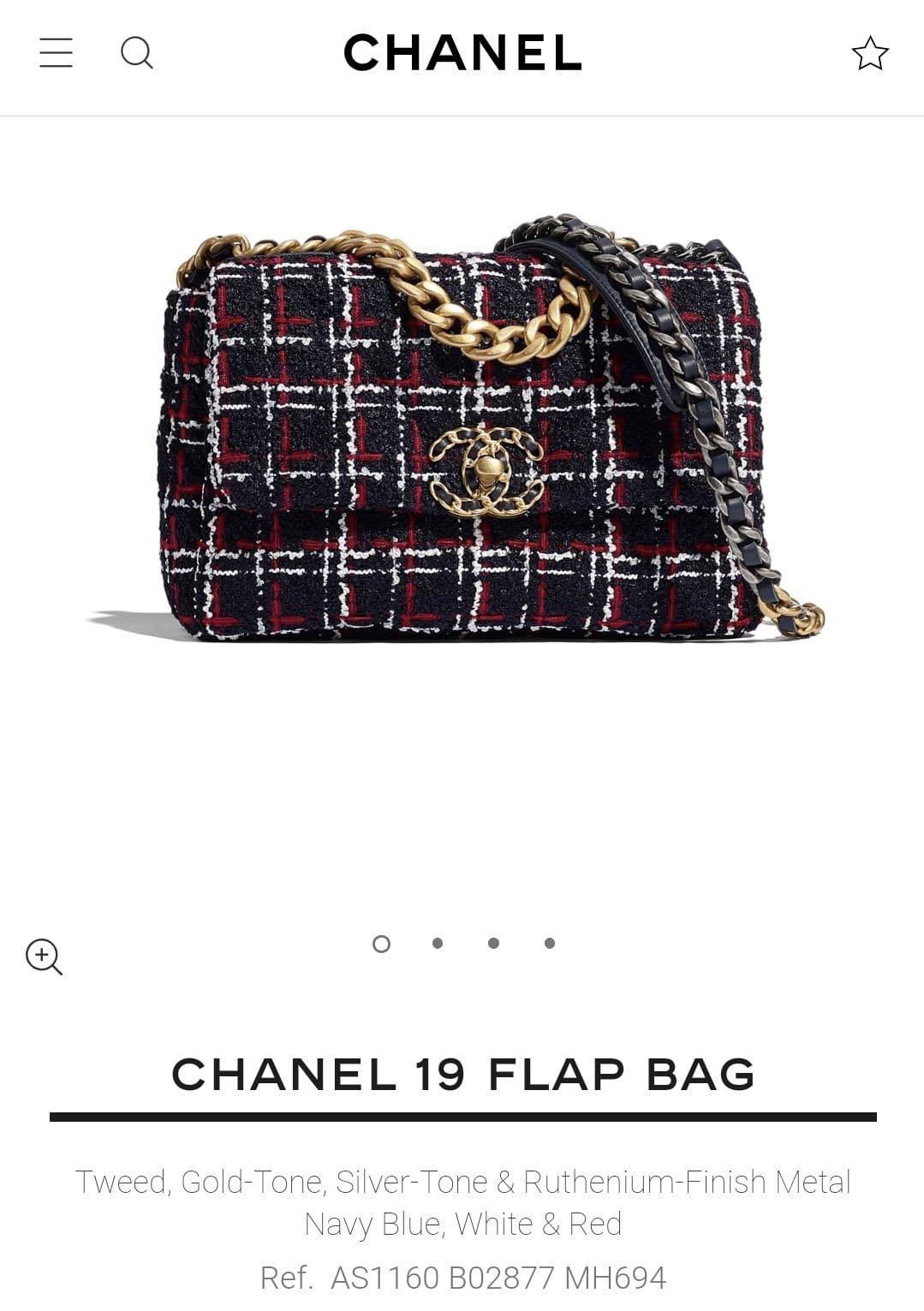 BNIB Chanel 19 Flap bag in Tweed, Luxury, Bags & Wallets on Carousell