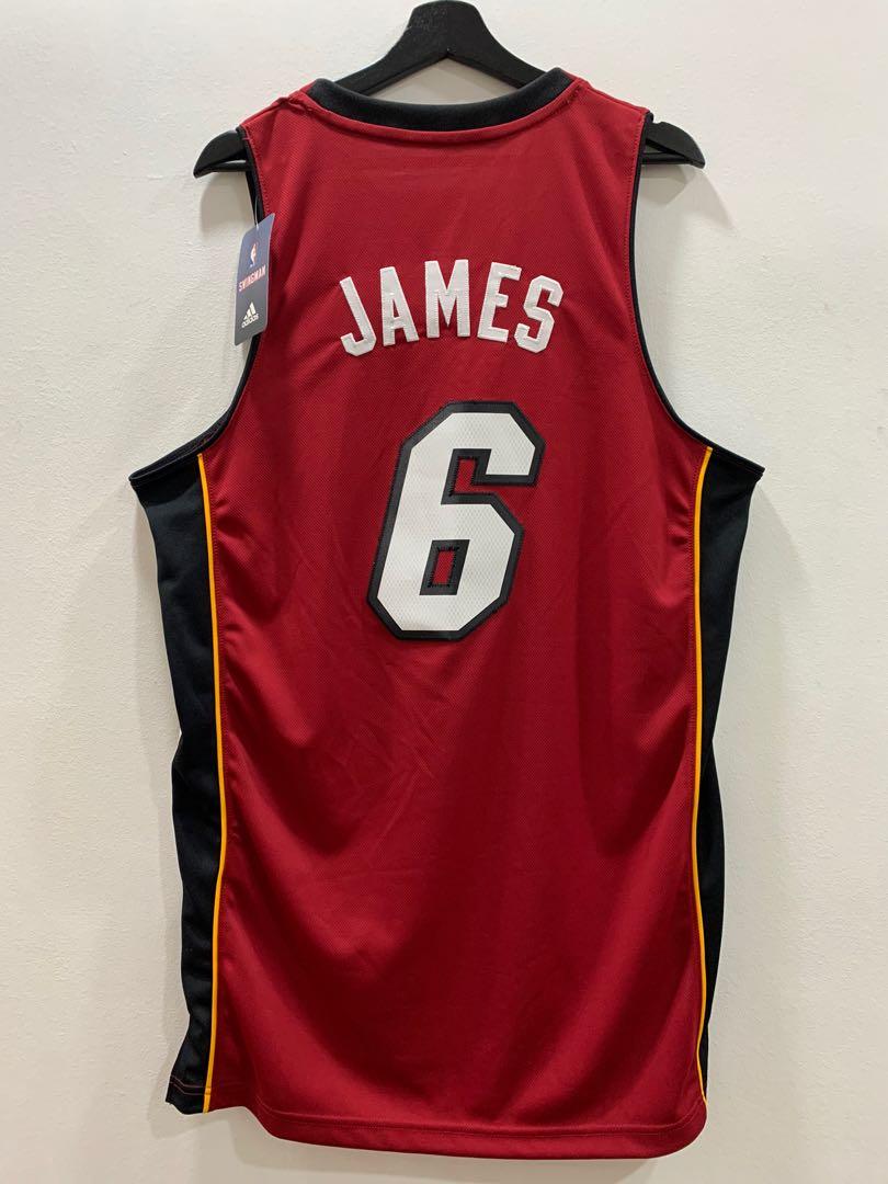 BNWT LeBron James Authentic Miami Heat Jersey Men s Fashion Activewear on Carousell