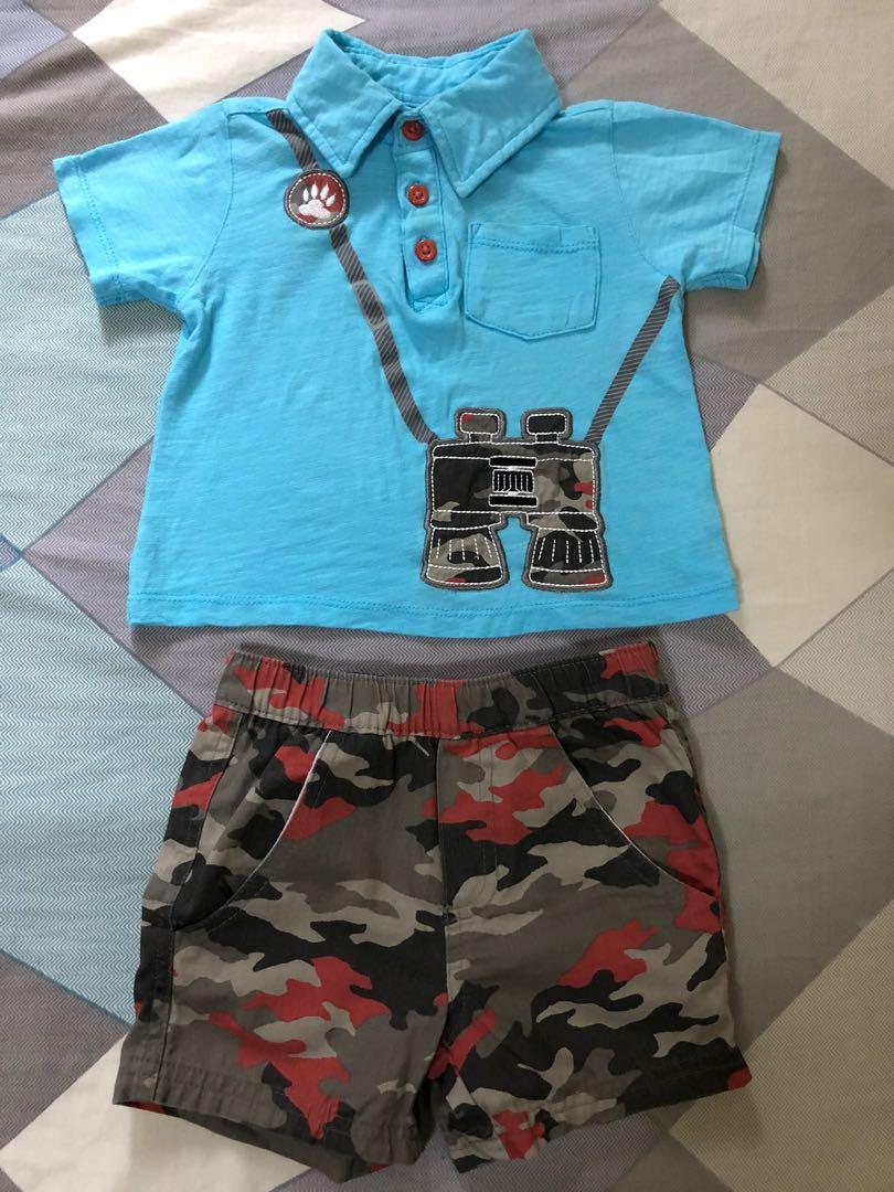 Rsvd To Ms Grace Bon Bebe From Us Blue Camouflage Safari Tour Guide Babies Kids Babies Kids Fashion On Carousell