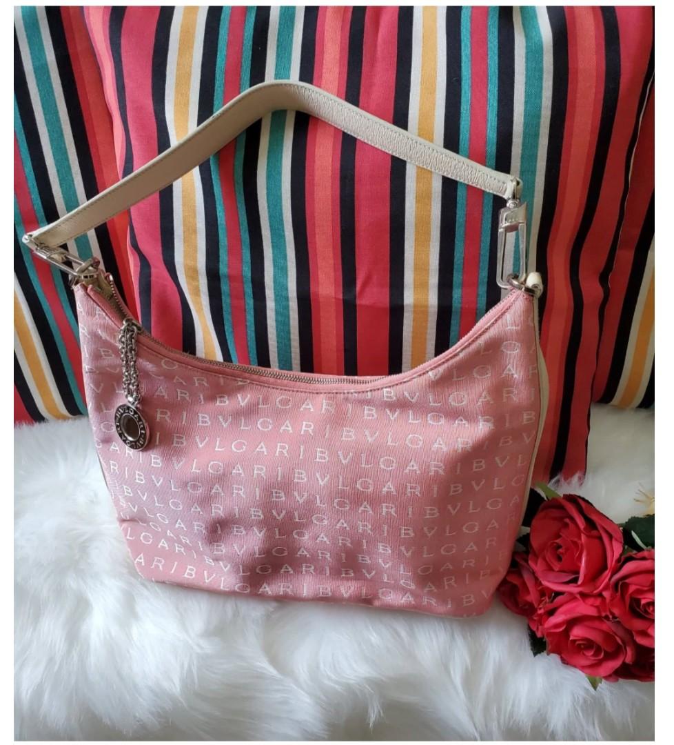 Bulgari Pink Shoulder Bag (Category: Luxury Bags & Wallets) located in Malabon City. Submitted by herz.online (Listing ID 1080480440, Image 1). Description: Bulgari Pink Shoulder Bag in excellent condition for only 5.5k! super below SRP check the price online! 100% authentic! Made in Italy need funds pm for more pictures/interested.
