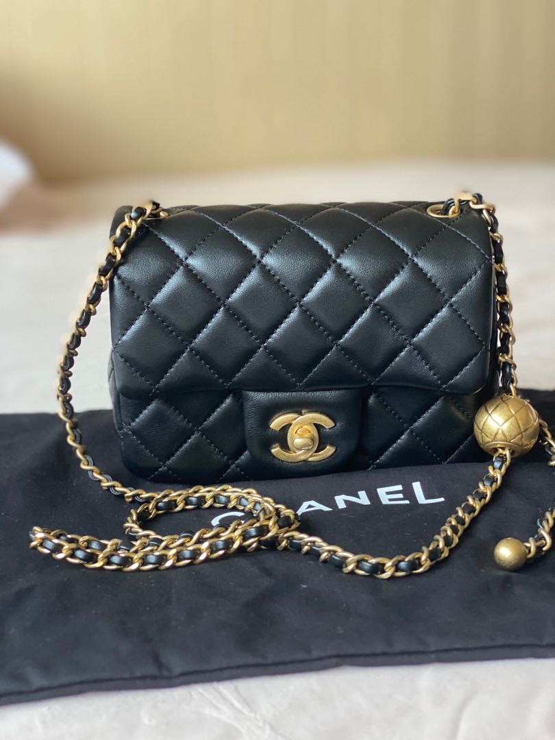 Which one Chanel Mini Flap vs Chanel Pearl Crush Mini Flap  Mod Shots   Chanel LV  YouTube