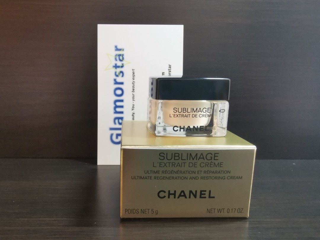Chanel SUBLIMAGE L'EXTRAIT DE CREME ULTIMATE REGENERATION AND RESTORING  CREAM 5g, Beauty & Personal Care, Face, Face Care on Carousell