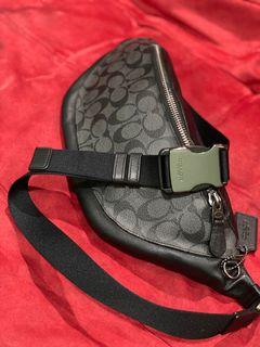 Coach men warren belt bag signature original