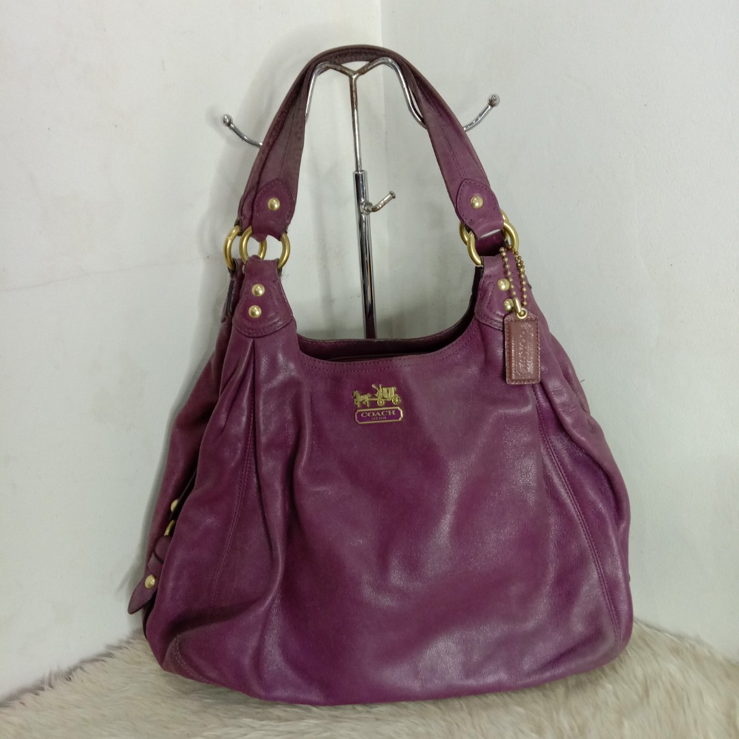 Coach purple hobo bag outlet