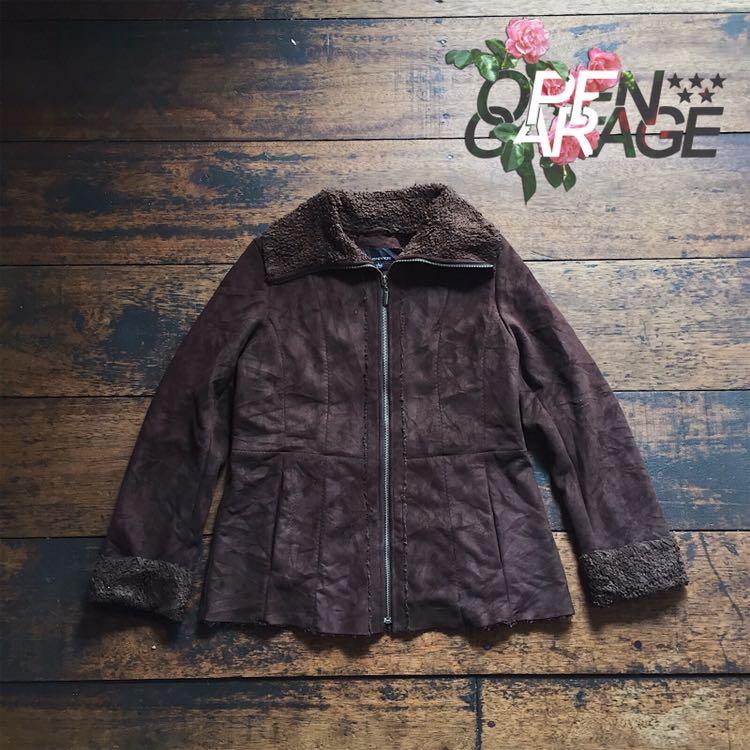 Jones new york faux suede coat store