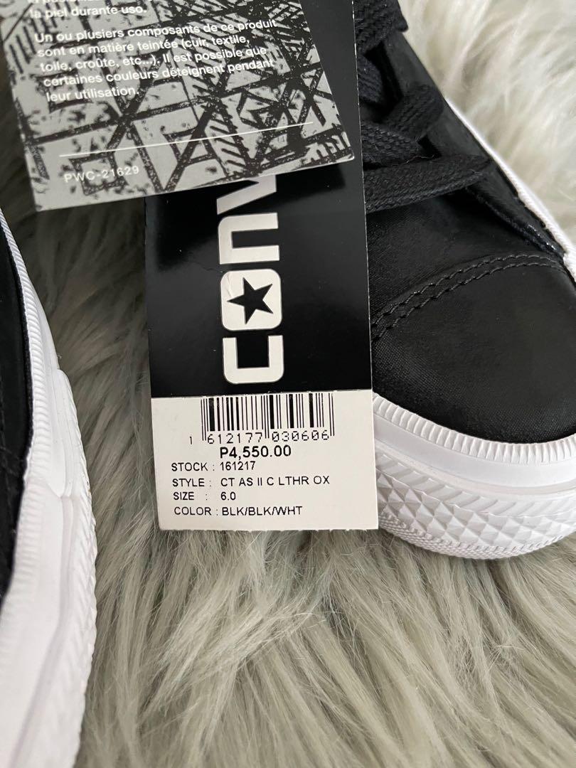 Converse Black Brand New With Tags (Size 6) (Category: Sneakers) located in Manila. Submitted by maynecea (Listing ID 1080470176, Image 2). Description: Original price 4550.