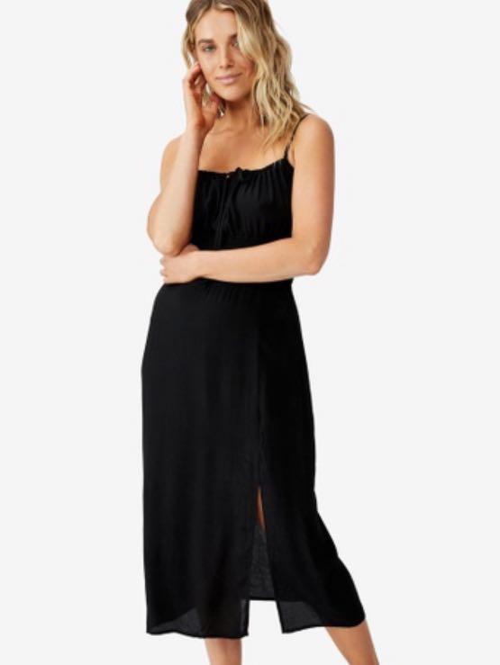 Cotton On Woven Melody Strappy Long Midi Dress UK12-UK14, Women's Fashion,  Dresses u0026 Sets, Dresses on Carousell