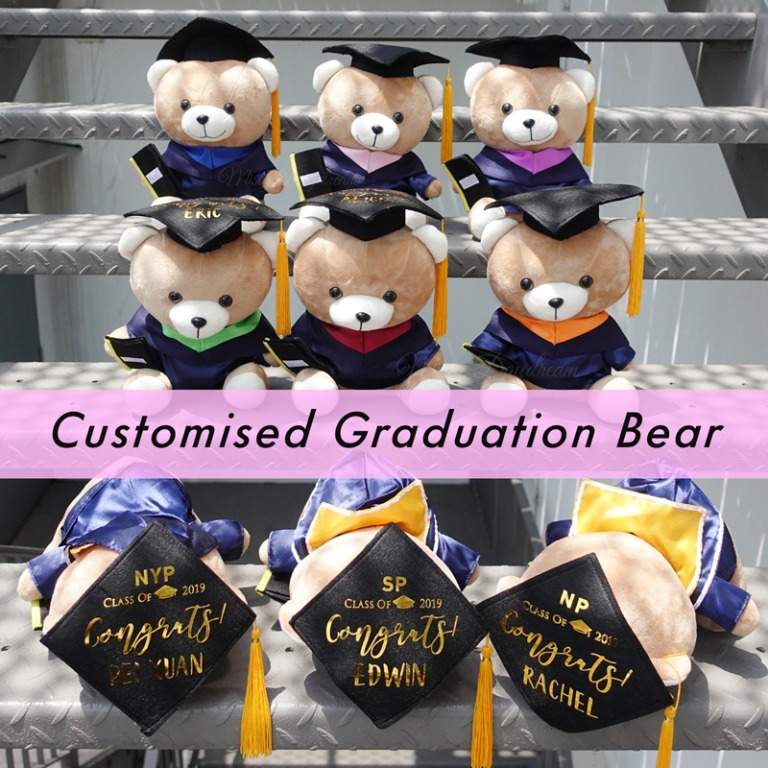 Customised Graduation bear Convocation gift Graduate Gifts Hobbies Toys Stationery Craft Handmade Craft on Carousell