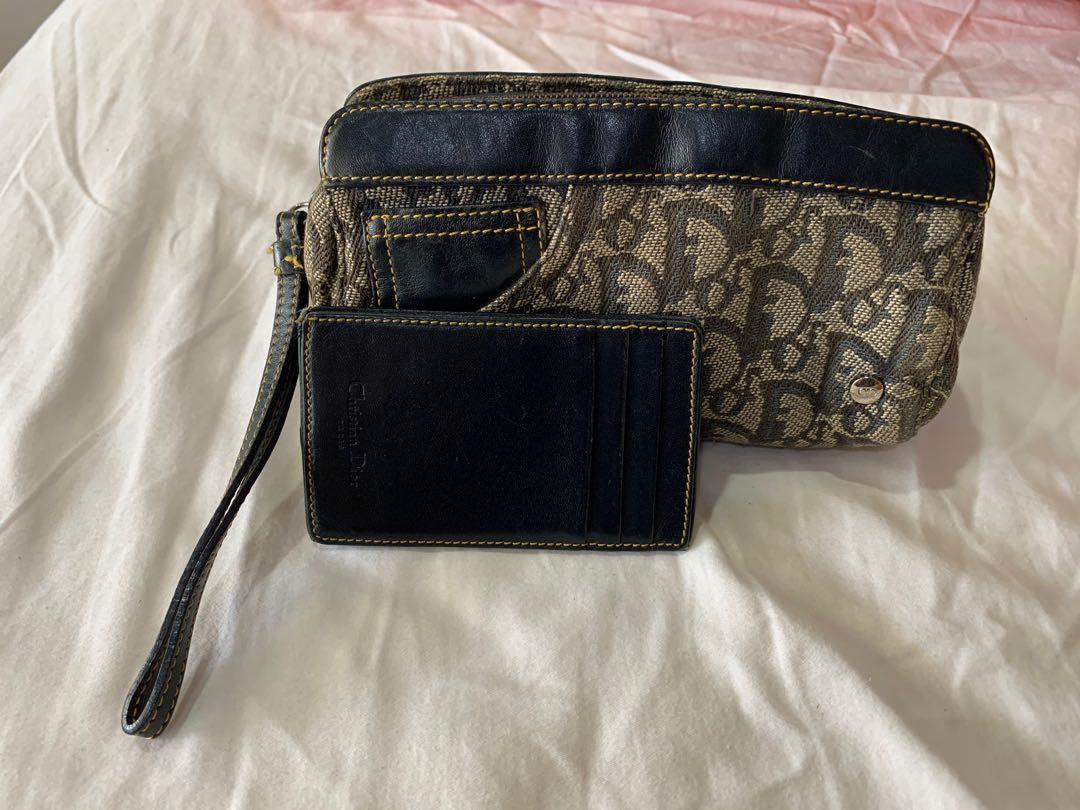 Dior Pouch & Cardcase Bundle Set (Category: Wallets & Card holders) located in Angeles City. Submitted by ririron (Listing ID 1080453472, Image 2). Description: Dior Pouch & Cardcase Bundle Set. Used but not abused. Both shows signs of usage, faded canvass (as seen on photos), visible thread ends, wear & tear on corners of cardcase, but still both usable. Please see photos & feel free to ask for more details. #helloGORGEOUS😍😍😍.