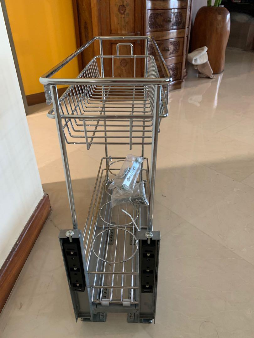 EXCEL 2 Tier Multifunction Drawer Basket W/Softstop, Furniture & Home