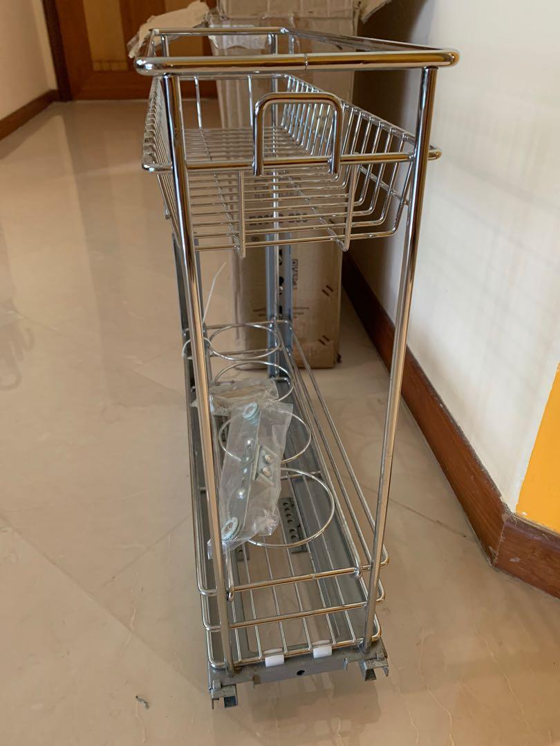 EXCEL 2 Tier Multifunction Drawer Basket W/Softstop, Furniture & Home