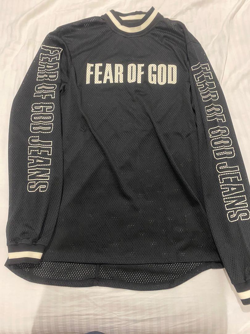 FEAR OF GOD Mesh Motorcross Jersey Black Men's - Fifth Collection - US