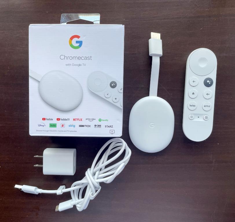 Google Chromecast 4 with Google TV 2020 4th Gen Media Player, TV & Home Appliances, TV & Entertainment, Media Streamers & Hubs on Carousell