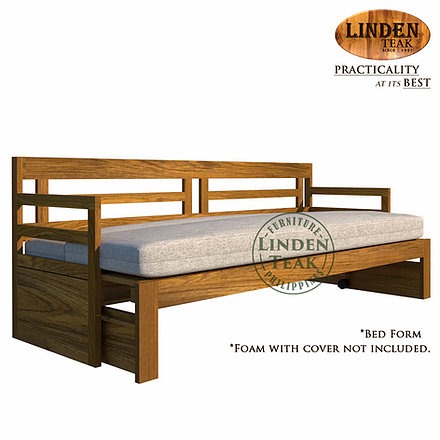 Handcrafted Solid Teak Wood Front Pull Sofa Bed Furniture Furniture Home Living Furniture Bed Frames Mattresses On Carousell
