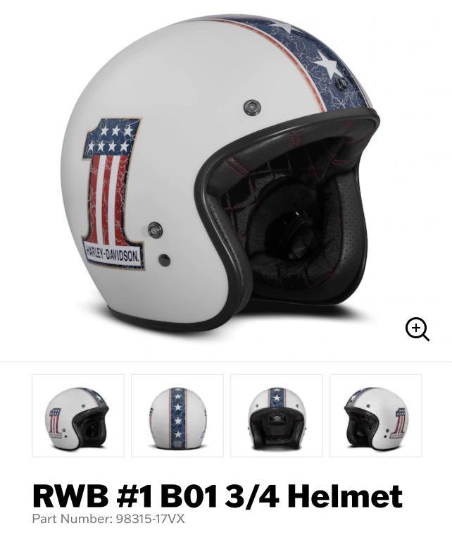 White sales harley helmet