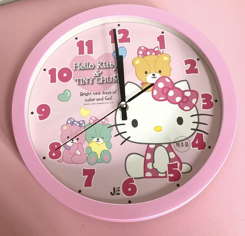 hello kitty on X: hello kitty wall clock  / X