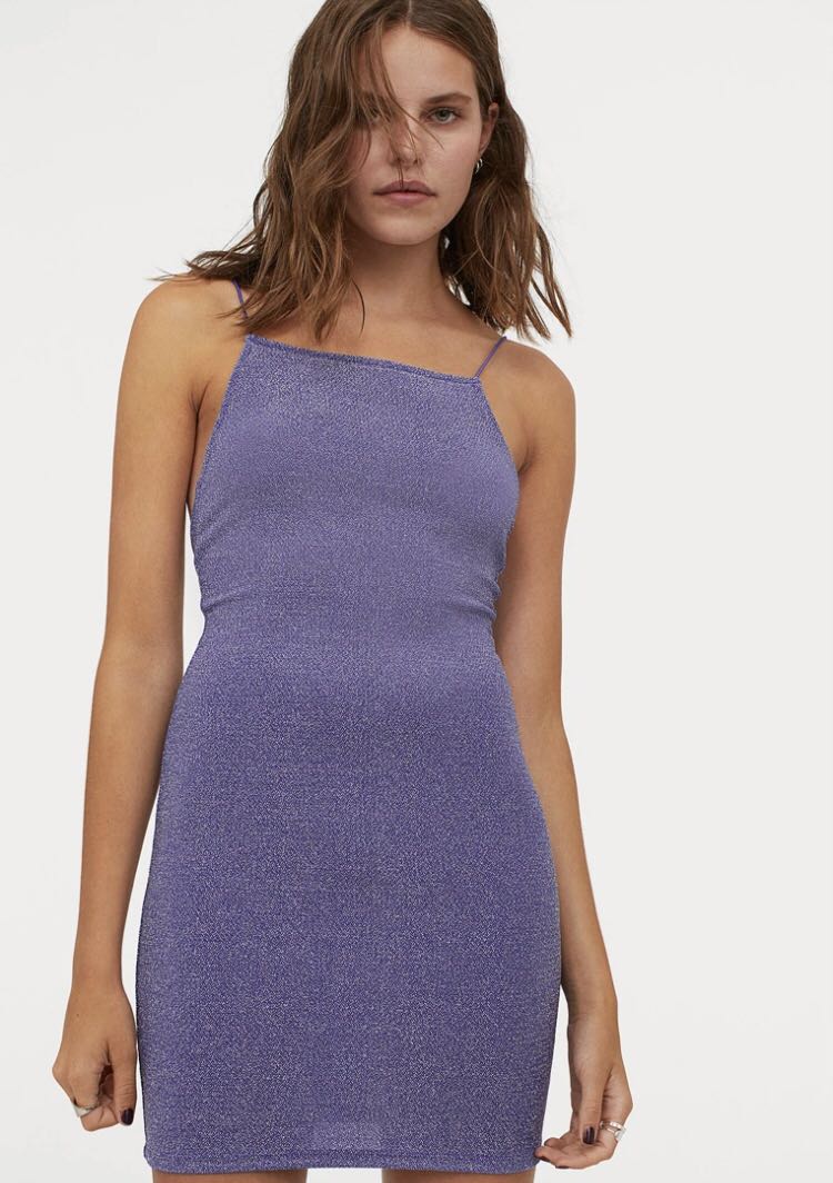 H and 2025 m purple dress