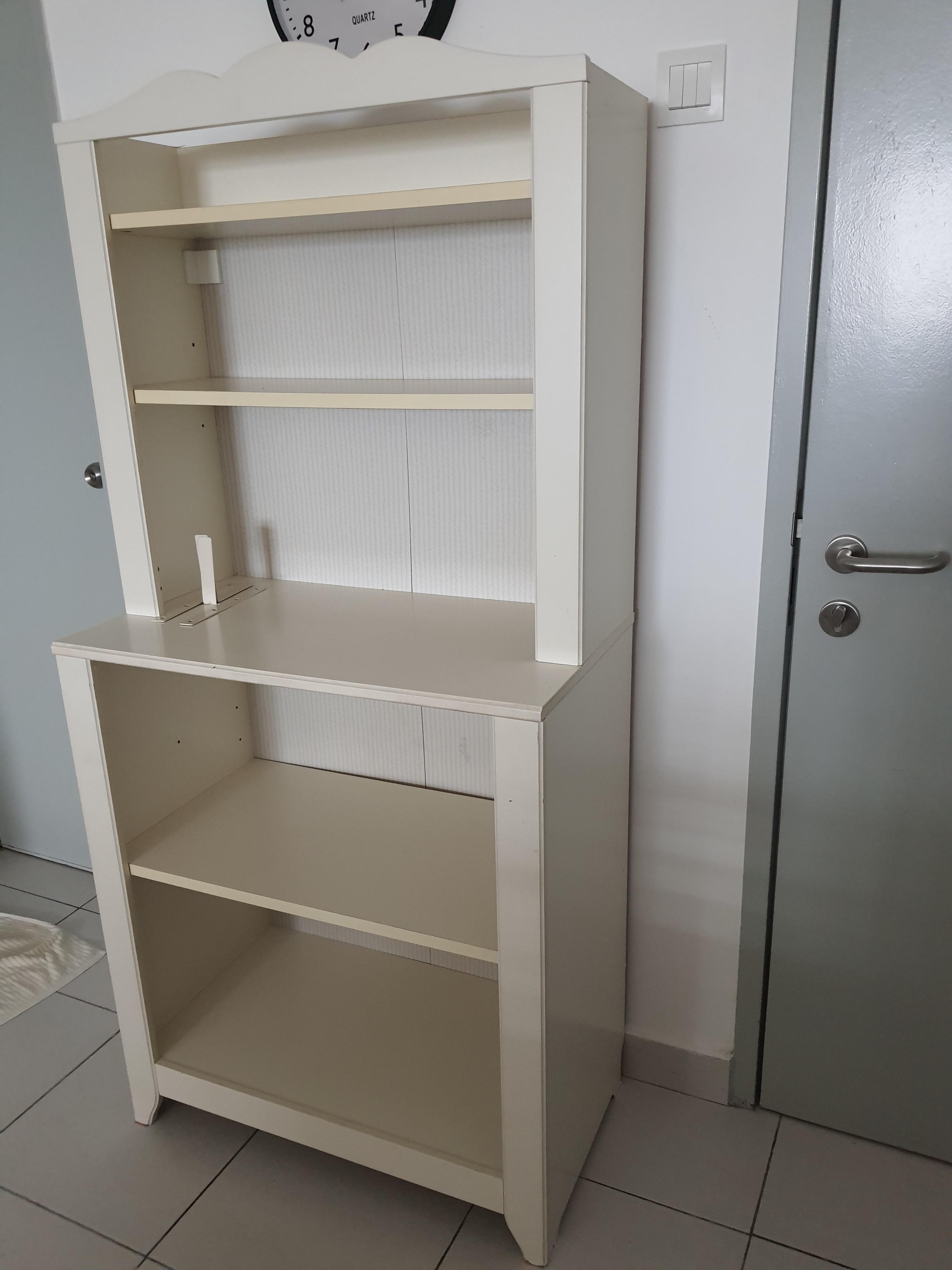 Ikea changing table bookshelf top