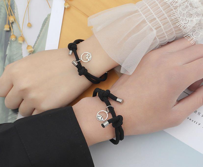 Tiktok Magnetic Bracelets Friendship Bracelets Couple Bts Exo Wjsn Treasure Loona Izone Txt Gfriend Seventeen Red