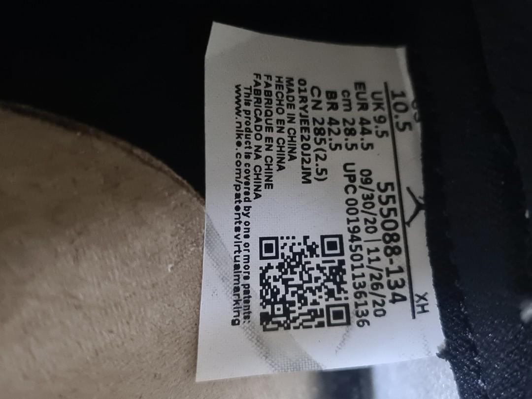 Air jordan 2024 1 barcode