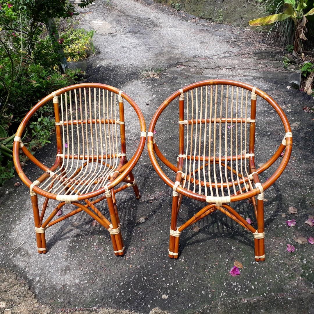 Kerusi rotan bulat, Furniture & Home Living, Furniture, Chairs on Carousell