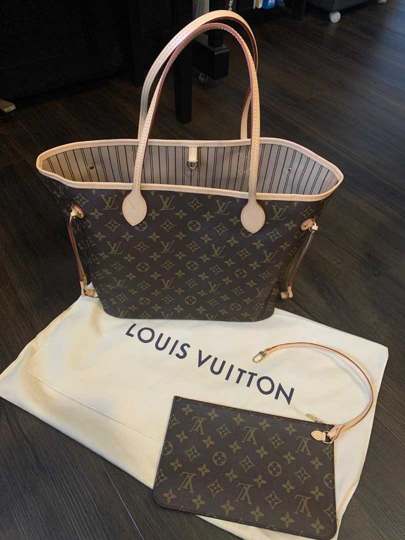 Louis Vuitton Neverfull Womens Handbags 2023-24FW, Beige
