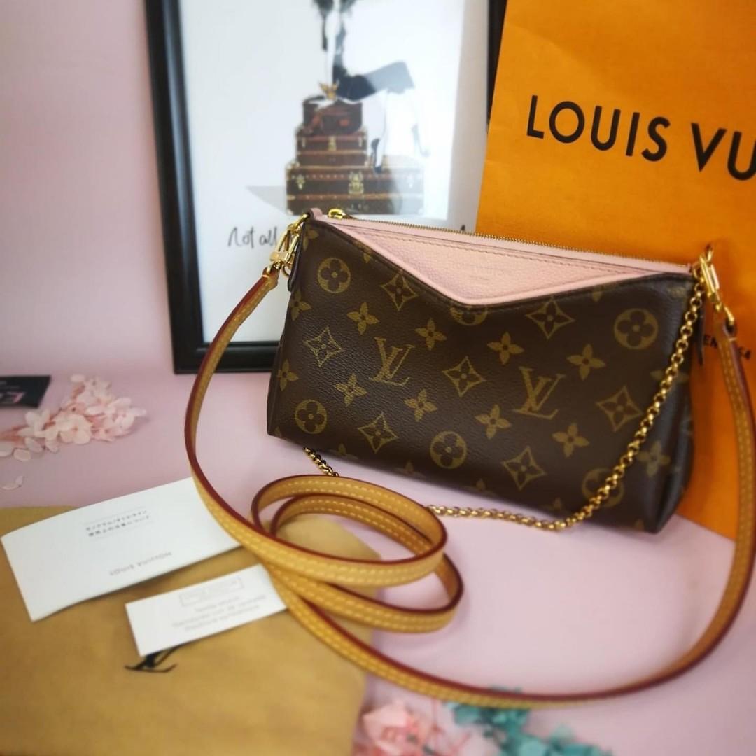 L.V. Monogram Canvas Pallas Clutch 2WAY Shoulder Bag, Luxury, Bags &  Wallets on Carousell