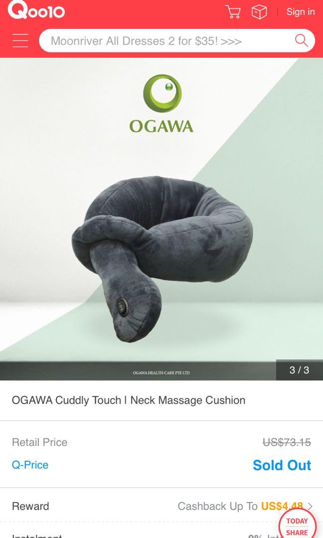 Ogawa cuddle me neck massager Everything Else on Carousell