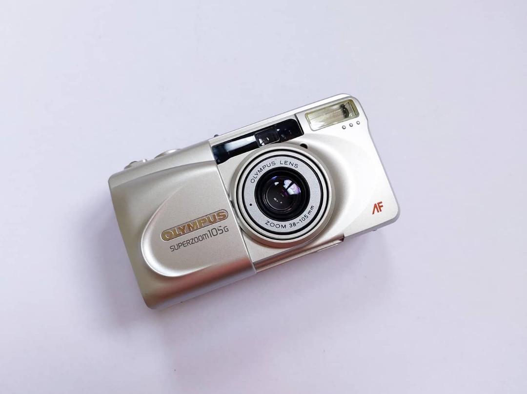 電池付 OLYMPUS フィルムカメラ Superzoom105G - フィルムカメラ