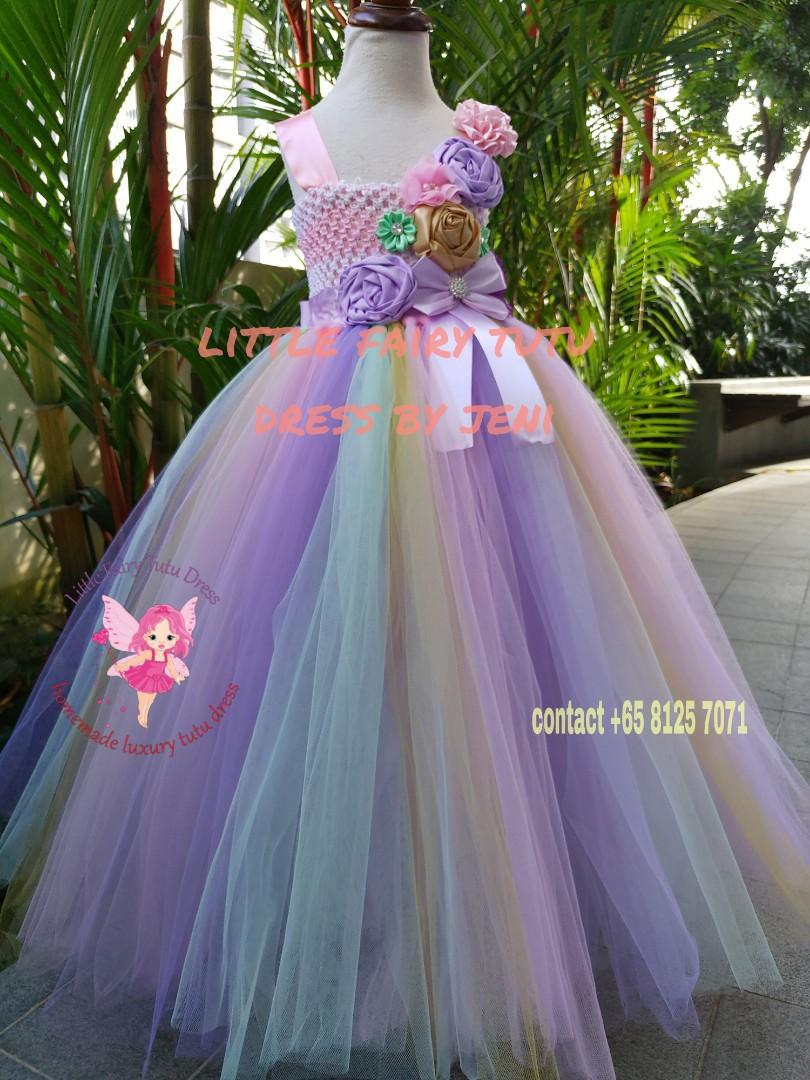 POSH DREAM Beautiful Hot Pink Princess Tutu Dress Kids Girls Ball Gown with  Rhinestone Perfect for Weddings Flower Girl Dresses | Lazada PH