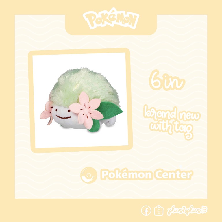 Pokemon Shaymin Ditto Plush Plushy Stuffed Toy from Japan Hobbies