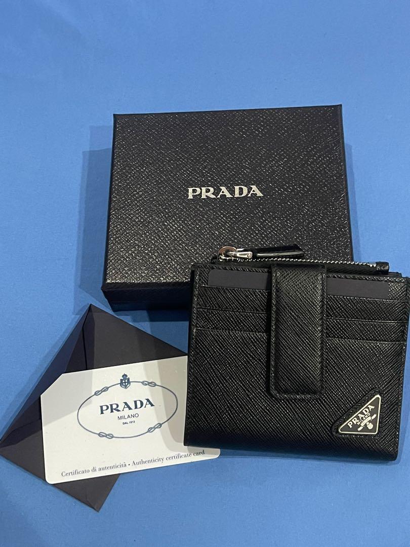New in Box Saffiano Leather Card Holder MSRP $360 Authentication Certification
