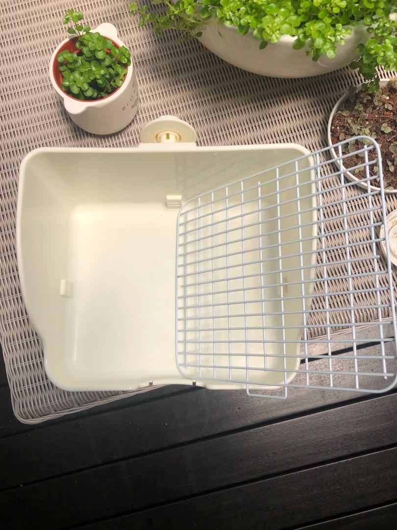 Small Poo Tray Rabbit Rabbit Toilet Poo Pee Tray, Pet Supplies, Homes & Other Pet Accessories ...