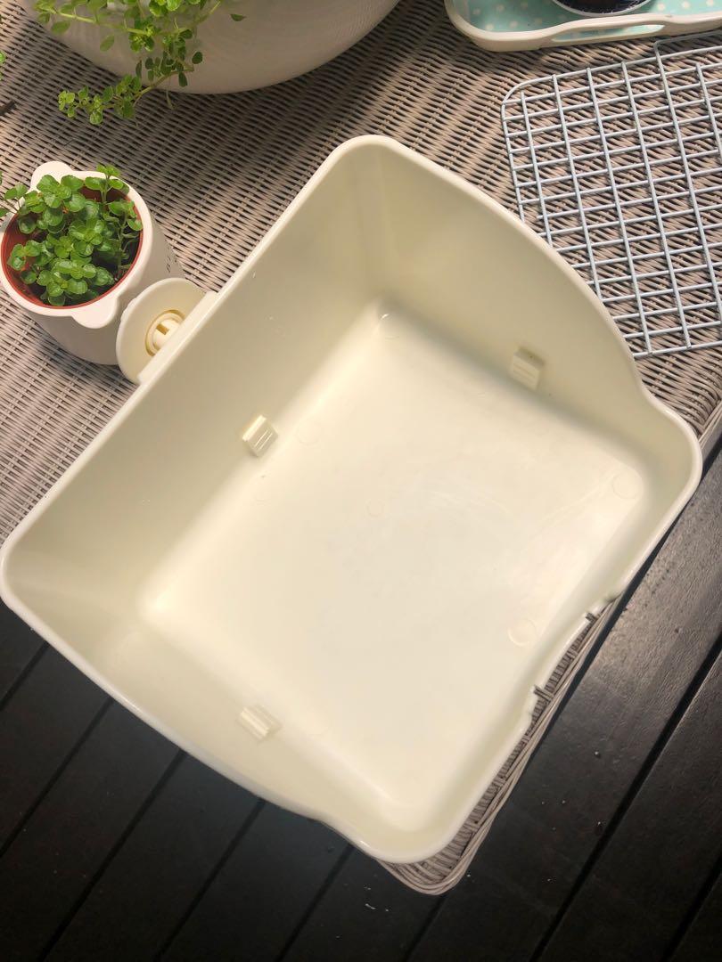 Small Poo Tray Rabbit Rabbit Toilet Poo Pee Tray, Pet Supplies, Homes & Other Pet Accessories ...