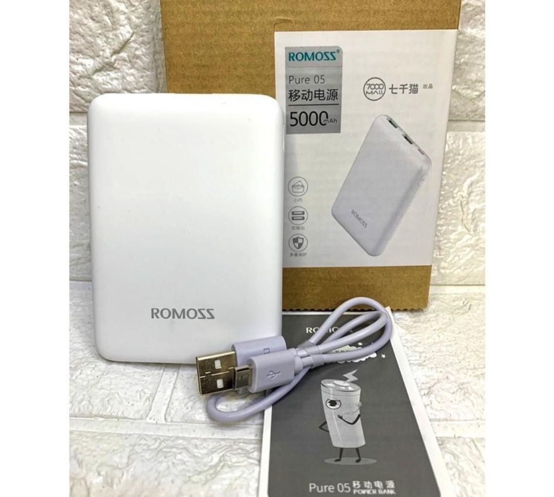 ROMOSS Original Pure 05 5000mAh Ultra Slim Power Bank With ...