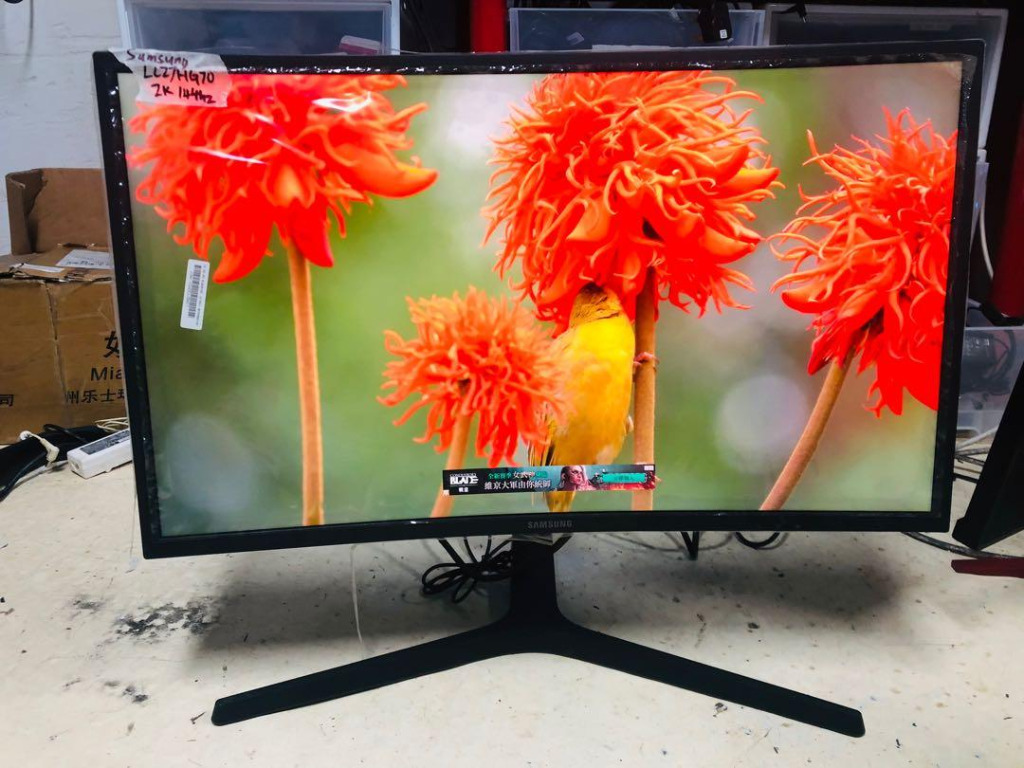 samsung 27吋 27inch lc27hg70 2k 144hz 量子點曲面電競顯示器 quantum dot curved gaming monitor 2500
