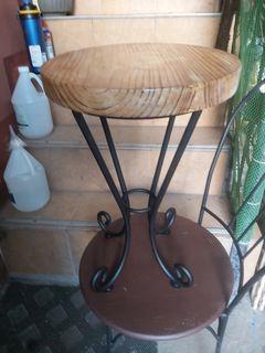 Solid metal/steel stool  plant vase rack accent wrought iron